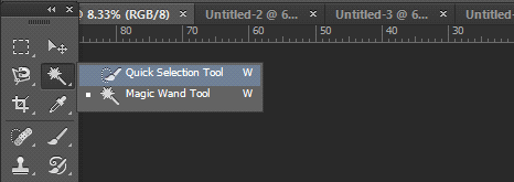 Editing with selection tool in Adobe