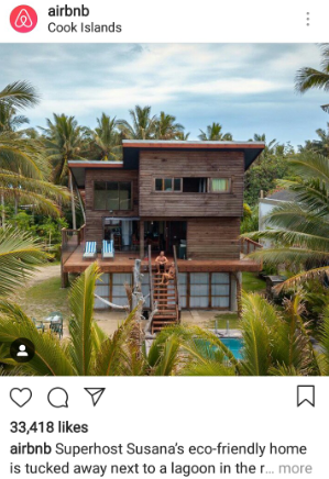 Airbnb instagram example