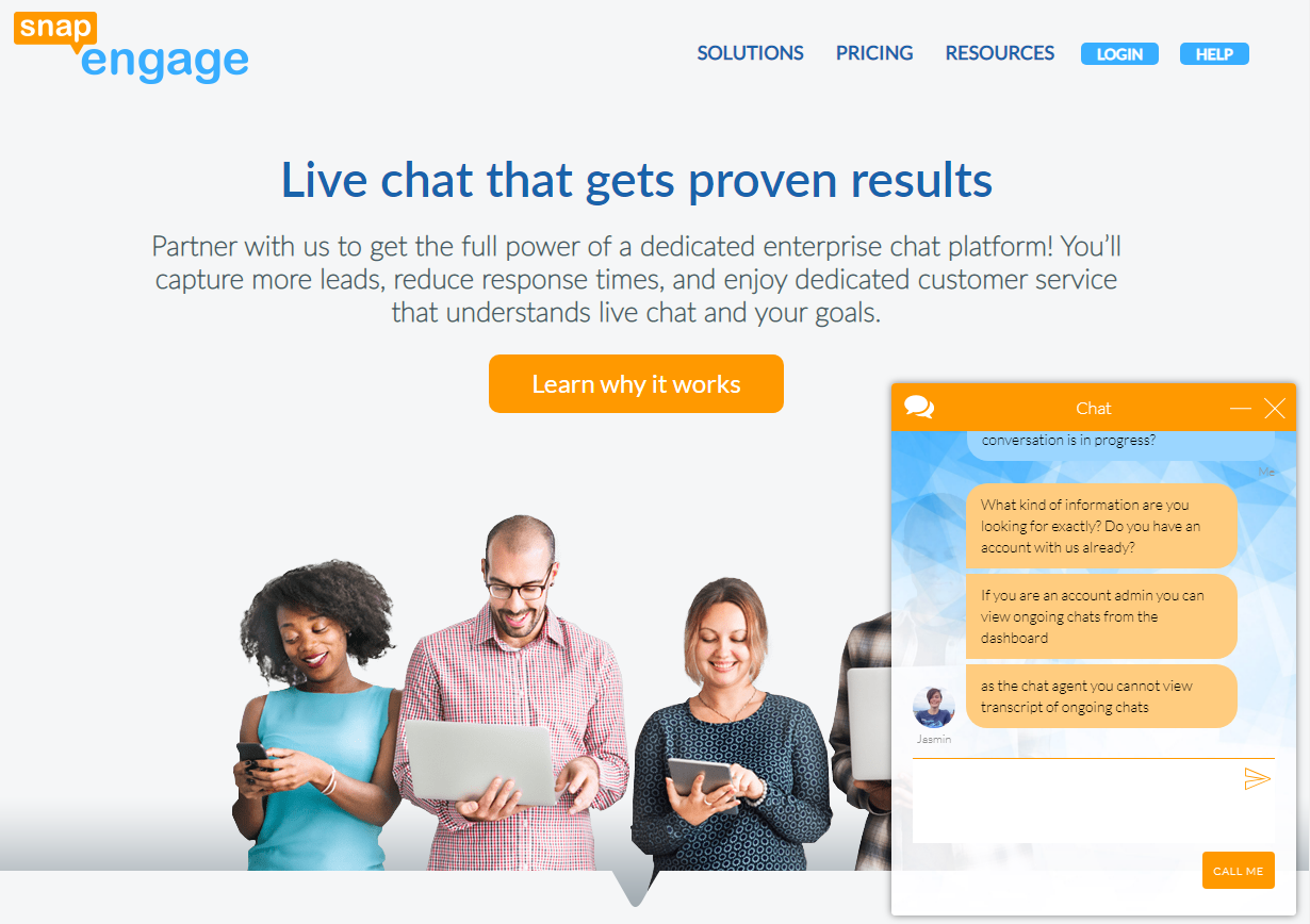 snapengage live chat for proven results