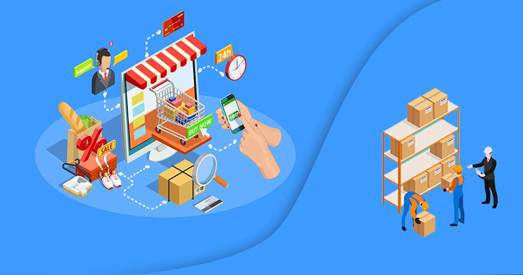 How does the process of inventory management work in ecommerce
