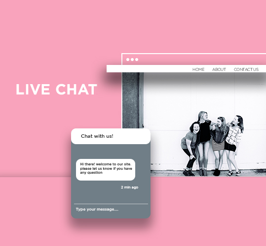 Furnish ongoing help with live chat