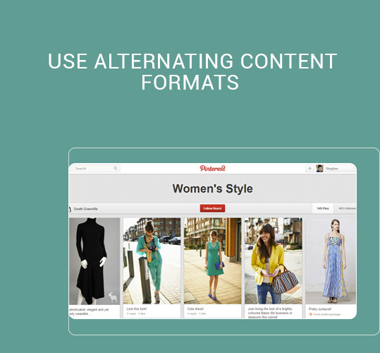 Use alternating content formats