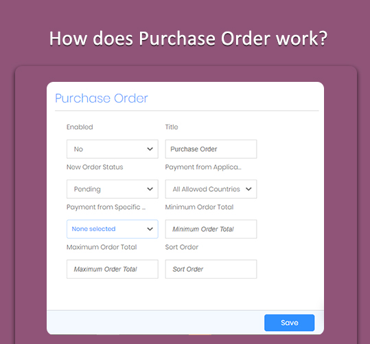 How does Purchase Order work?