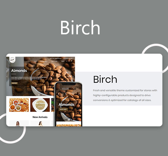 online food store theme Birch - Builderfly