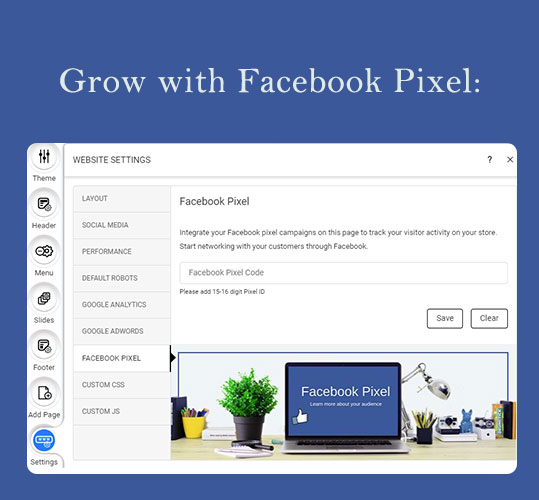 Grow with Facebook Pixel
