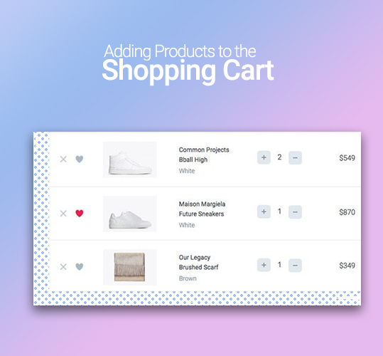 Adding Products to the Shopping Cart
