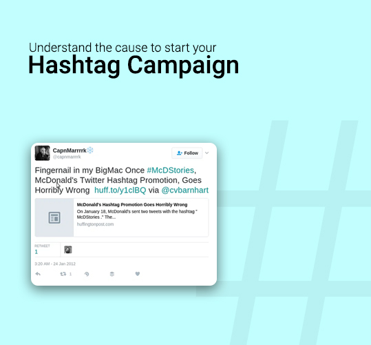 Understand the cause to start your hashtag campaign-ecommerce marketing